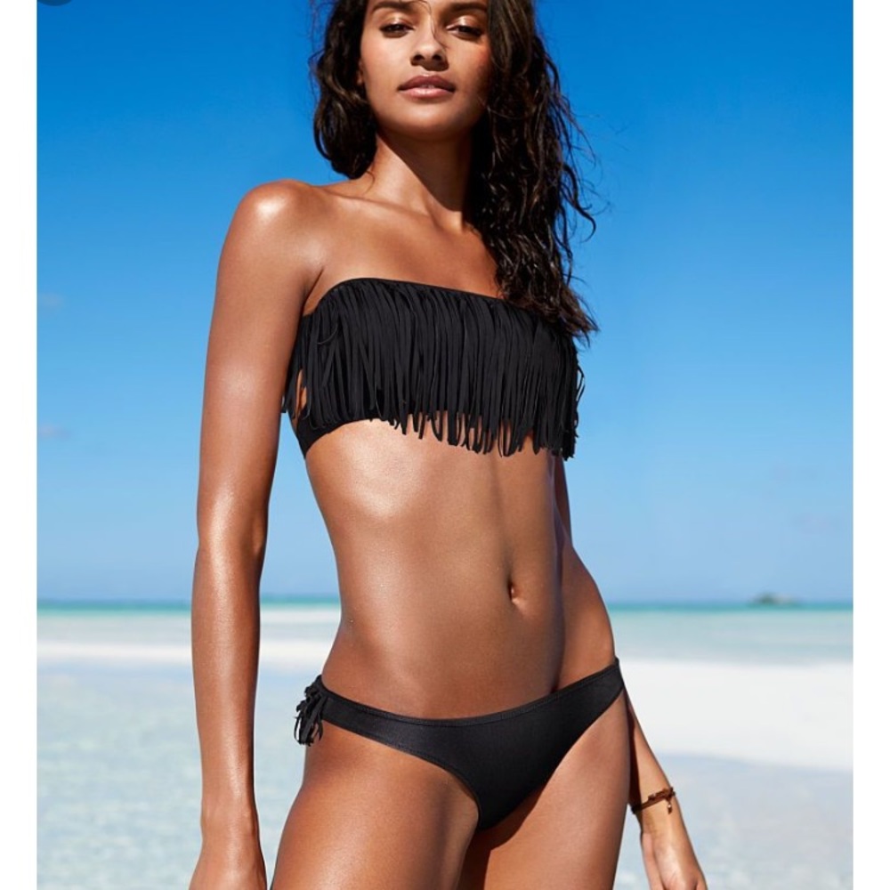 New Victoria’s Secret The Midi Bandeau in Pink Geo